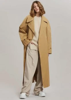 The Frankie Shop Nea Trench Coat - Beige CLOTHING