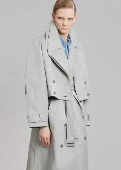 The Frankie Shop CLOTHING Nexine Short Jacket - Grey 19 The Frankie Shop CLOTHING Nexine Short Jacket - Grey