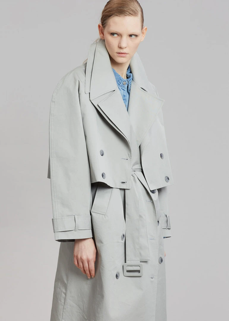 The Frankie Shop CLOTHING Nexine Short Jacket - Grey 8 The Frankie Shop CLOTHING Nexine Short Jacket - Grey