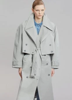 The Frankie Shop CLOTHING Nexine Short Jacket - Grey 15 The Frankie Shop CLOTHING Nexine Short Jacket - Grey