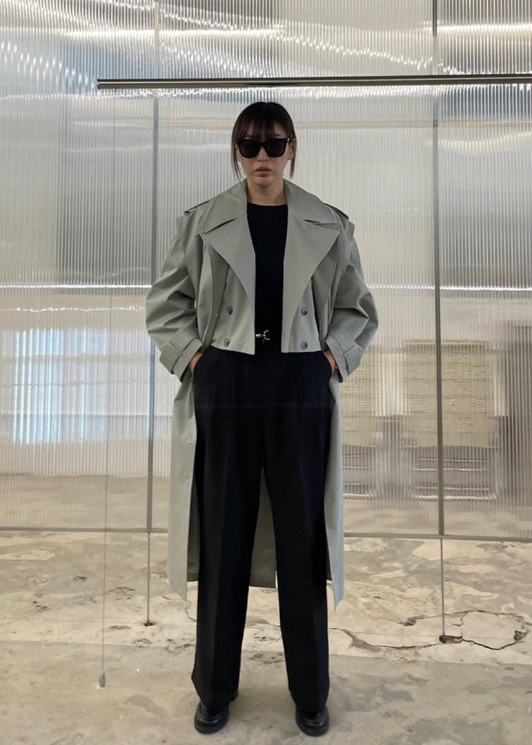 The Frankie Shop CLOTHING Nexine Short Jacket - Grey 3 The Frankie Shop CLOTHING Nexine Short Jacket - Grey