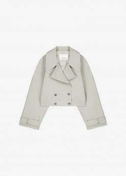 The Frankie Shop CLOTHING Nexine Short Jacket - Grey 23 The Frankie Shop CLOTHING Nexine Short Jacket - Grey