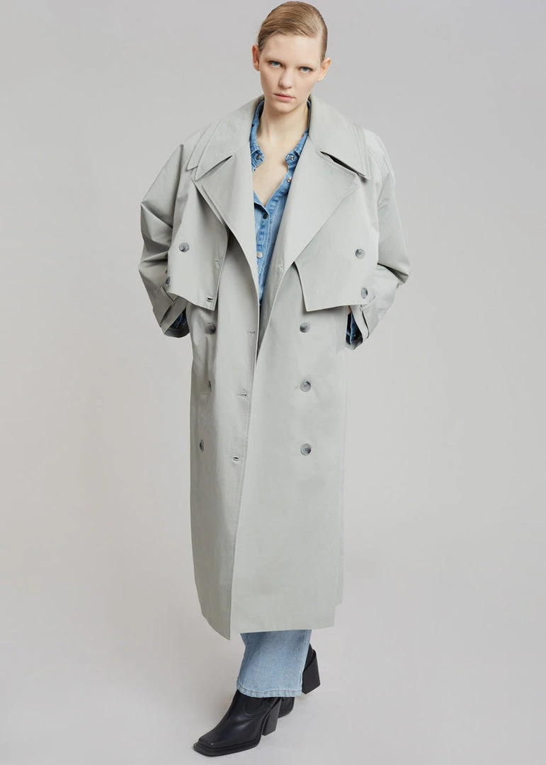 The Frankie Shop CLOTHING Nexine Short Jacket - Grey 10 The Frankie Shop CLOTHING Nexine Short Jacket - Grey