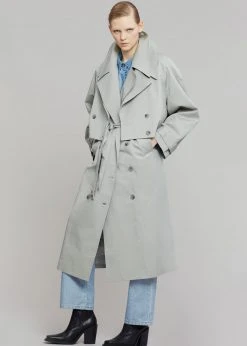 The Frankie Shop CLOTHING Nexine Sleeveless Trench - Grey