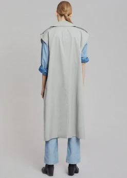 The Frankie Shop CLOTHING Nexine Sleeveless Trench - Grey