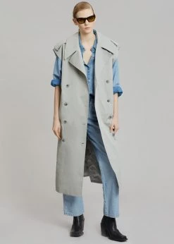 The Frankie Shop CLOTHING Nexine Sleeveless Trench - Grey