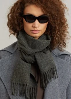 More Than Yesterday Men Nieves Wool Scarf - Asphalt