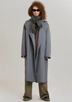 More Than Yesterday Men Nieves Wool Scarf - Asphalt