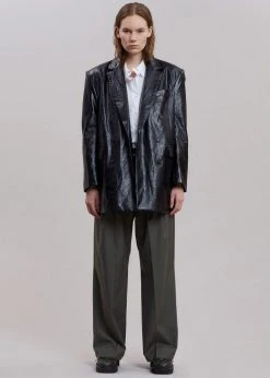 Maimia Ninoska Crinkle Blazer - Black