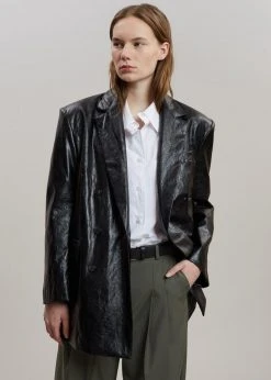 Maimia Ninoska Crinkle Blazer - Black