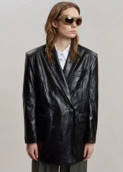 Maimia Ninoska Crinkle Blazer - Black