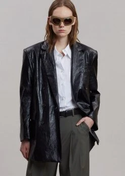 Maimia Ninoska Crinkle Blazer - Black