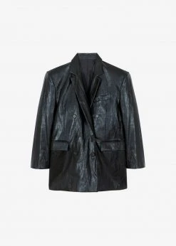 Maimia Ninoska Crinkle Blazer - Black