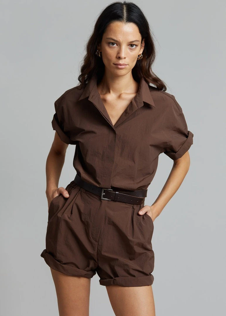 Masof CLOTHING Nix Tailored Jumpsuit - Java 1 Masof CLOTHING Nix Tailored Jumpsuit - Java