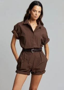 Masof CLOTHING Nix Tailored Jumpsuit - Java 12 Masof CLOTHING Nix Tailored Jumpsuit - Java