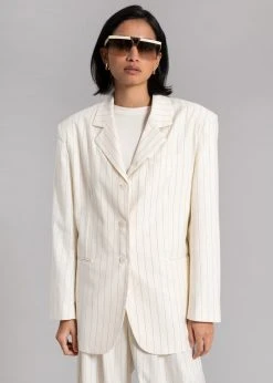 Another Avenue Nuno Thin Stripes Blazer - Off White CLOTHING 14 Another Avenue Nuno Thin Stripes Blazer - Off White CLOTHING