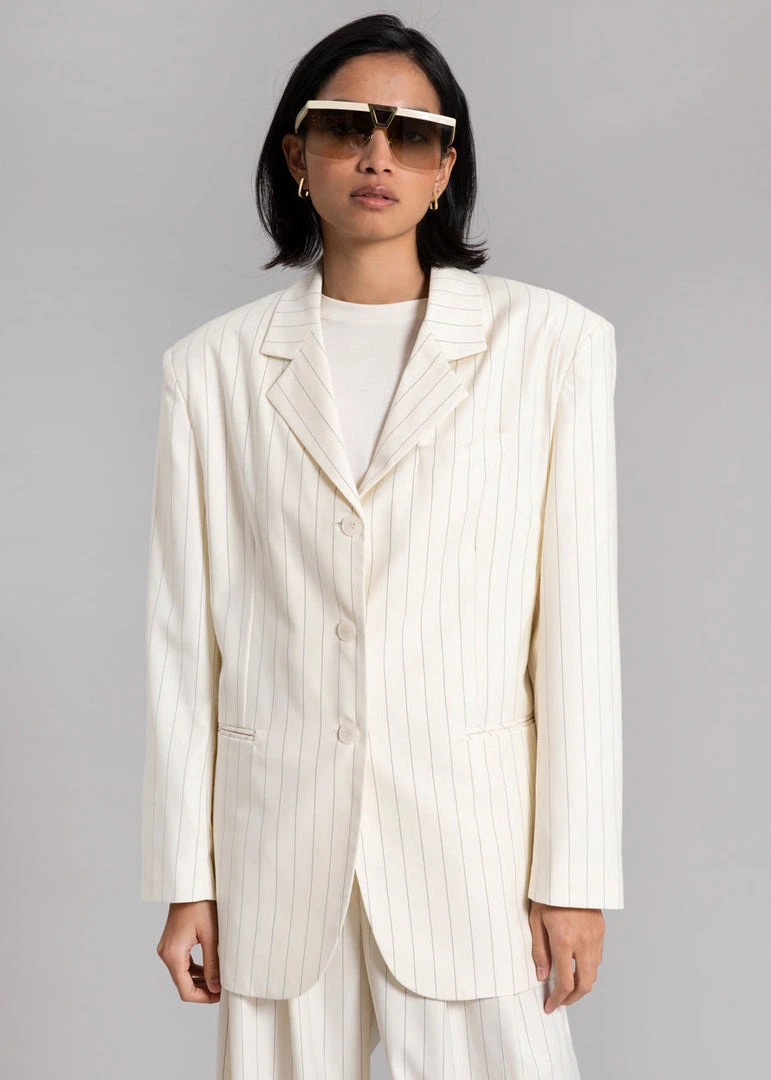 Another Avenue Nuno Thin Stripes Blazer - Off White CLOTHING 7 Another Avenue Nuno Thin Stripes Blazer - Off White CLOTHING