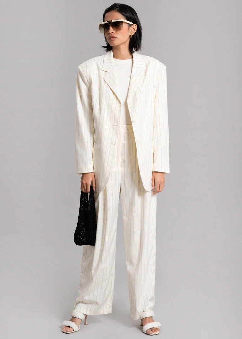 Another Avenue Nuno Thin Stripes Blazer - Off White CLOTHING 5 Another Avenue Nuno Thin Stripes Blazer - Off White CLOTHING