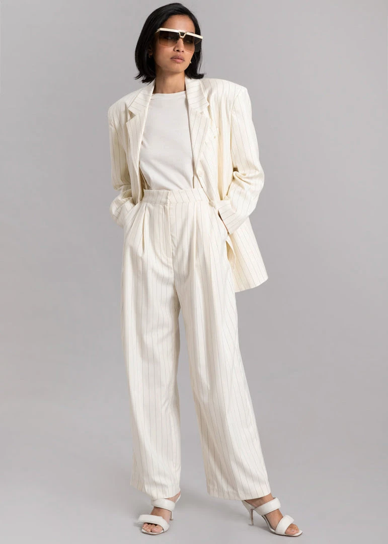 Another Avenue Nuno Thin Stripes Blazer - Off White CLOTHING 6 Another Avenue Nuno Thin Stripes Blazer - Off White CLOTHING