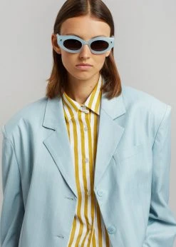 Another Avenue Nuno Thin Stripes Blazer - Sky CLOTHING