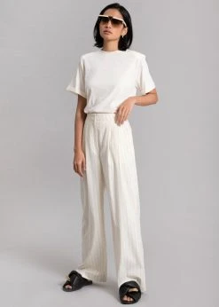 Another Avenue Nuno Thin Stripes Pants - Off White CLOTHING 23 Another Avenue Nuno Thin Stripes Pants - Off White CLOTHING