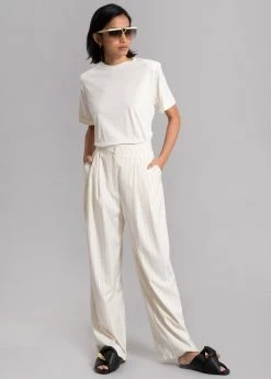 Another Avenue Nuno Thin Stripes Pants - Off White CLOTHING 27 Another Avenue Nuno Thin Stripes Pants - Off White CLOTHING