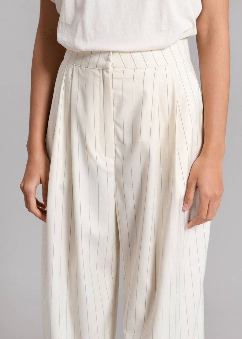 Another Avenue Nuno Thin Stripes Pants - Off White CLOTHING 8 Another Avenue Nuno Thin Stripes Pants - Off White CLOTHING