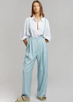 Another Avenue CLOTHING Nuno Thin Stripes Pants - Sky