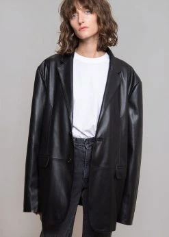 The Frankie Shop Olympia Blazer - Black CLOTHING