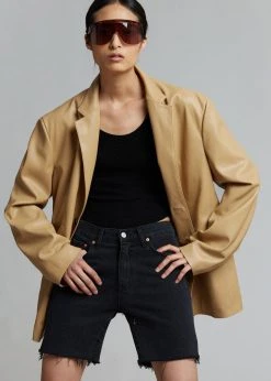 The Frankie Shop Olympia Blazer - Butter CLOTHING