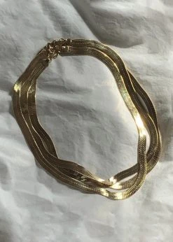 Laura Lombardi Omega Chain Necklace - Gold