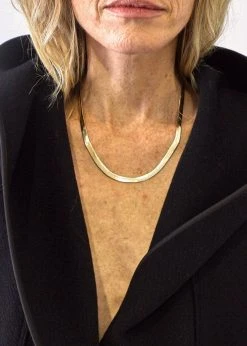 Laura Lombardi Omega Chain Necklace - Gold