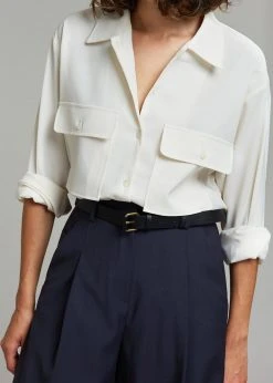 The Frankie Shop Opal Blouse - Cream CLOTHING