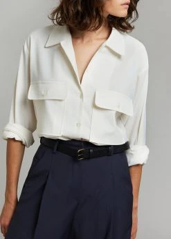 The Frankie Shop Opal Blouse - Cream CLOTHING