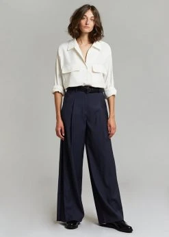 The Frankie Shop Opal Blouse - Cream CLOTHING