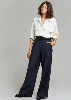 The Frankie Shop Opal Blouse - Cream CLOTHING