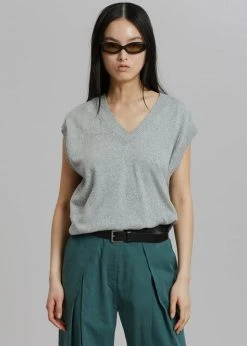 Masof CLOTHING Otis Knit Vest - Grey