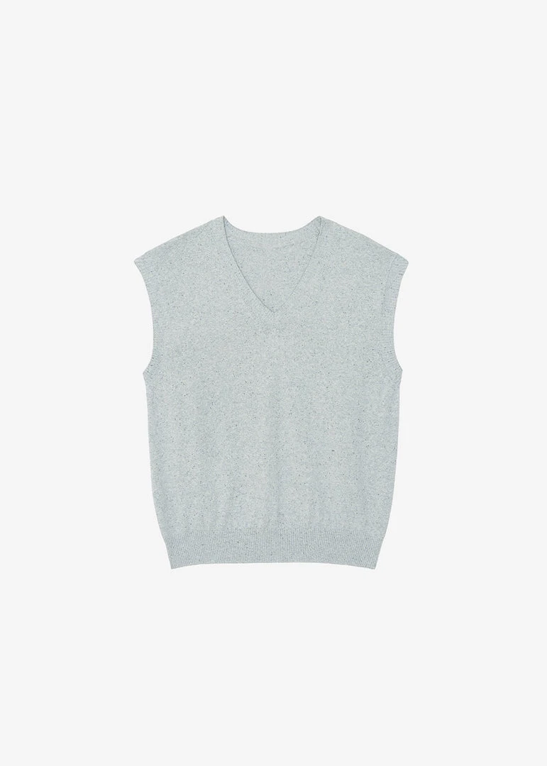 Masof CLOTHING Otis Knit Vest - Grey 8 Masof CLOTHING Otis Knit Vest - Grey