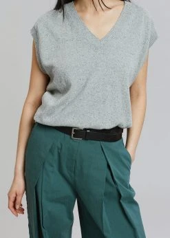 Masof CLOTHING Otis Knit Vest - Grey