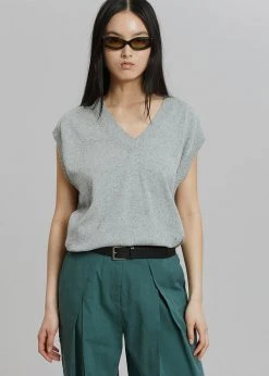 Masof CLOTHING Otis Knit Vest - Grey 11 Masof CLOTHING Otis Knit Vest - Grey