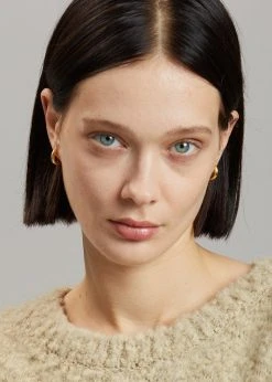 ACCESSORIES Otiumberg Small Chunky Hoops - Gold