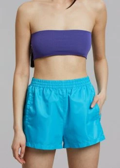 The Frankie Shop CLOTHING Perla Gym Shorts - Turquoise