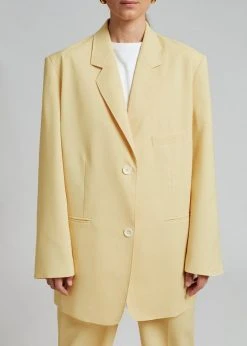 The Frankie Shop Pernille Boy Blazer - Banana CLOTHING