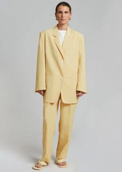 The Frankie Shop Pernille Boy Blazer - Banana CLOTHING