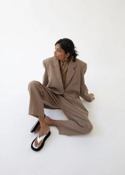 The Frankie Shop CLOTHING Pernille Boy Blazer - Brown