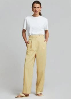 The Frankie Shop CLOTHING Pernille Boy Pants - Banana