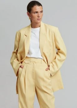 The Frankie Shop CLOTHING Pernille Boy Pants - Banana