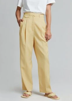 The Frankie Shop CLOTHING Pernille Boy Pants - Banana