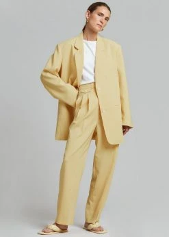 The Frankie Shop CLOTHING Pernille Boy Pants - Banana