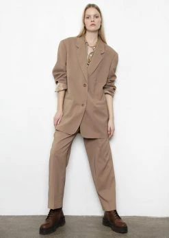 The Frankie Shop CLOTHING Pernille Boy Pants - Brown